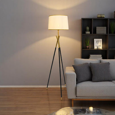 Imported Halo Pod – Metallic Floor Lamp