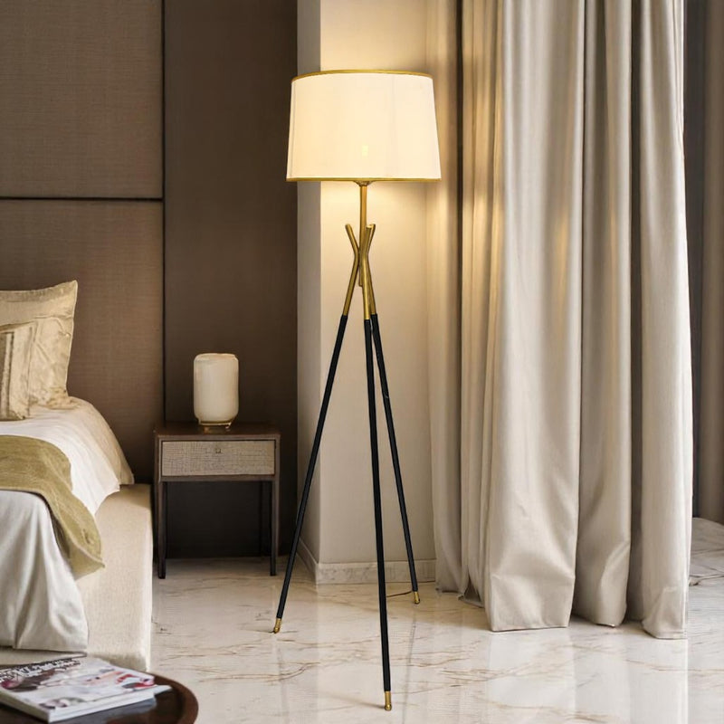Imported Halo Pod – Metallic Floor Lamp