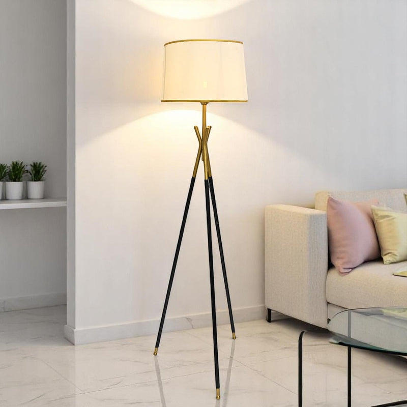 Imported Halo Pod – Metallic Floor Lamp