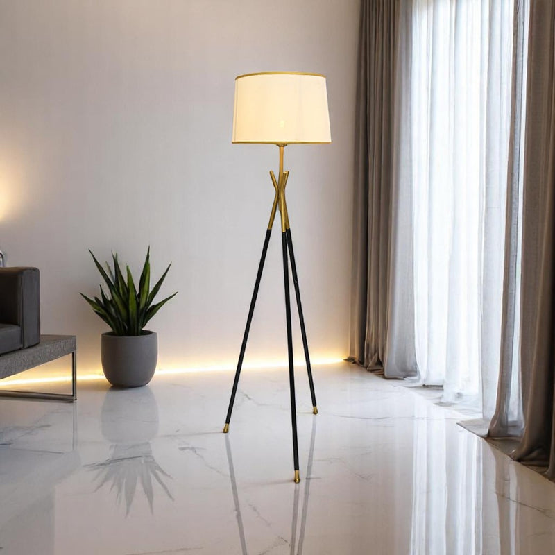 Imported Halo Pod – Metallic Floor Lamp