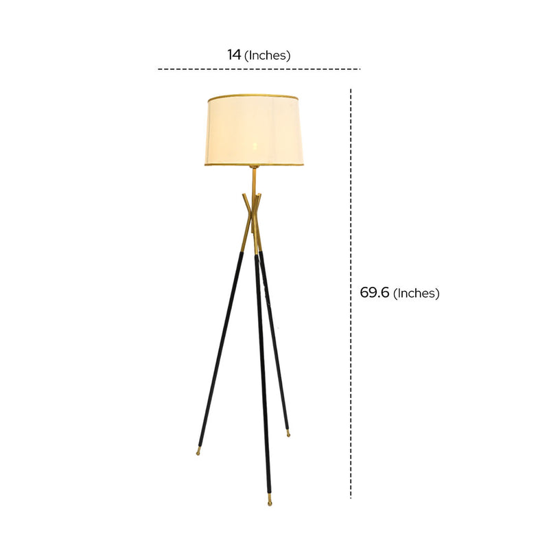 Imported Halo Pod – Metallic Floor Lamp
