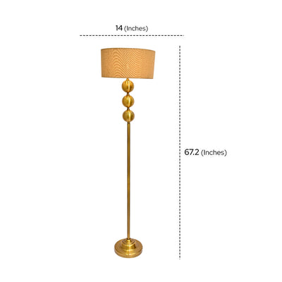 Aureum Luxe – Golden Brass Metallic Floor Lamp