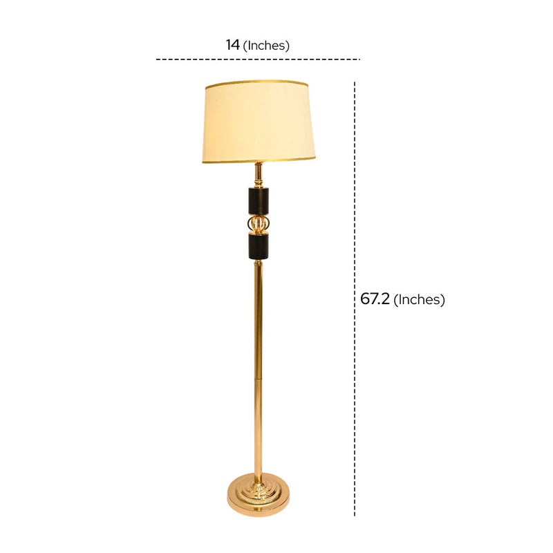 Obsidian  – Matte Rose gold Floor Lamp