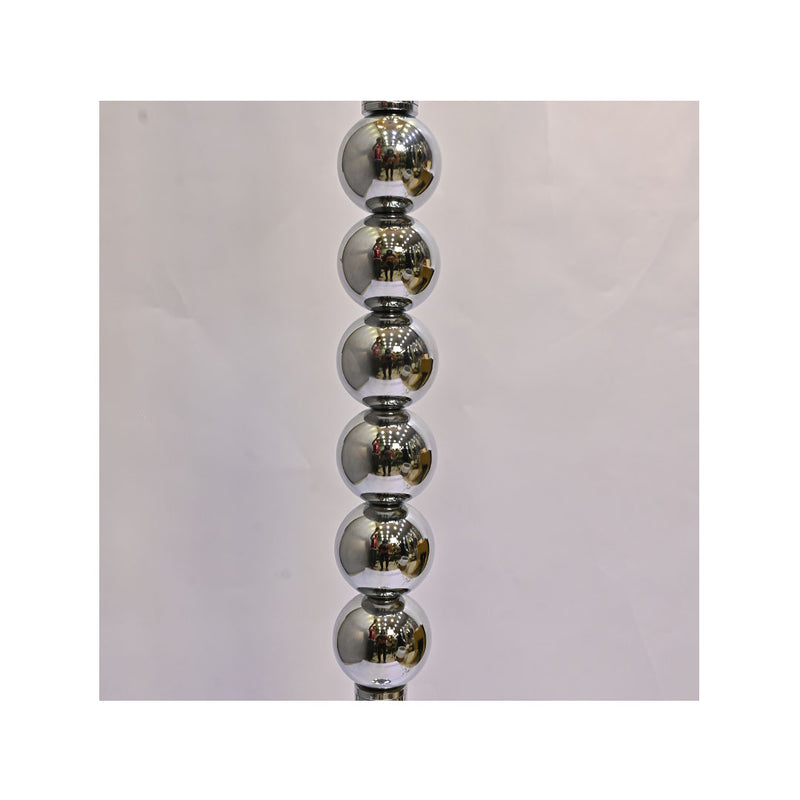 Onyx Steel – Silver Metallic Floor Lamp